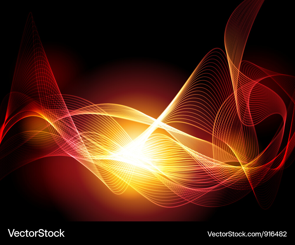 Dynamic Red and Orange Abstract Background Vector Image