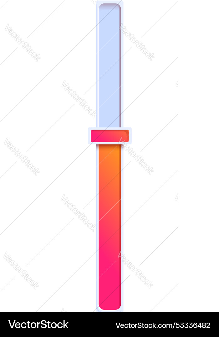 Vertical slider showing increasing levels Vertical slider showing increasing levels vector image