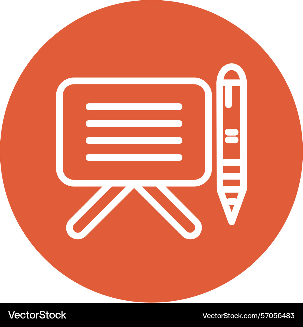 Board line circle style icon design Vector Image