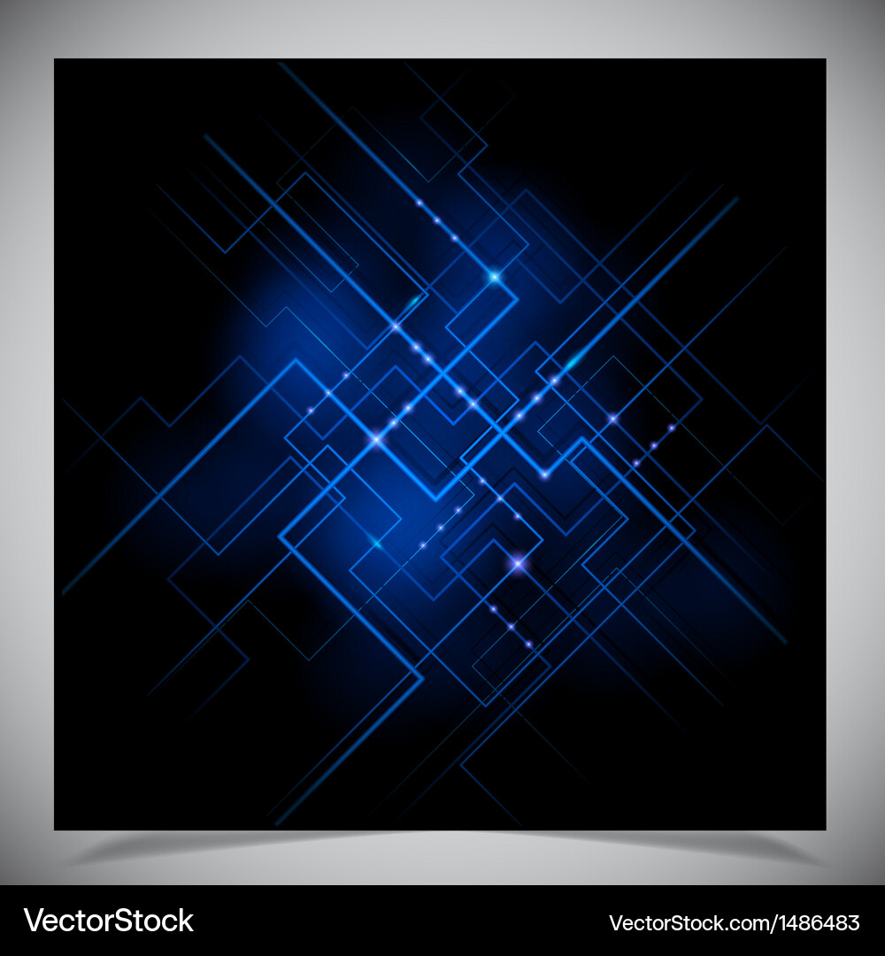 Smooth colorful abstract techno background Vector Image