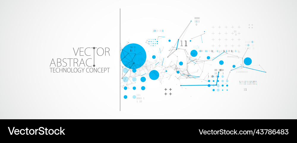 Technology background with plexus effect big data Technology background with plexus effect big data vector image