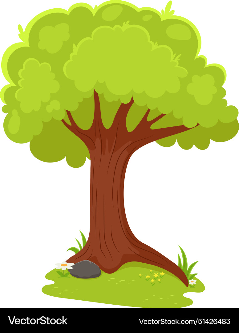 Tree simple and nature design element Vector Image