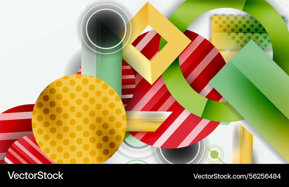 Abstract geometric composition overlapping shapes Abstract geometric composition overlapping shapes vector image