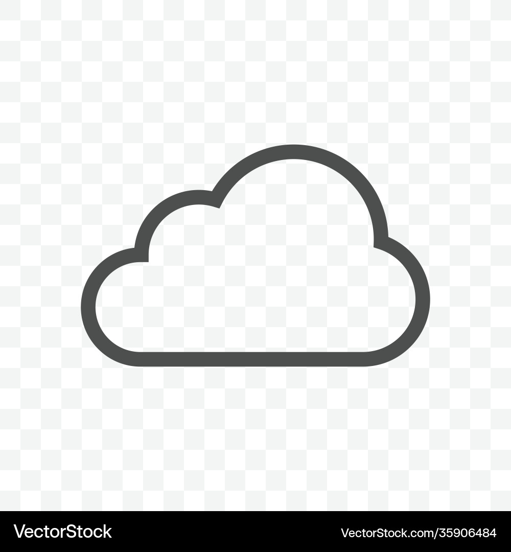 Cloud Data Icon - Isoliert Vektorbild