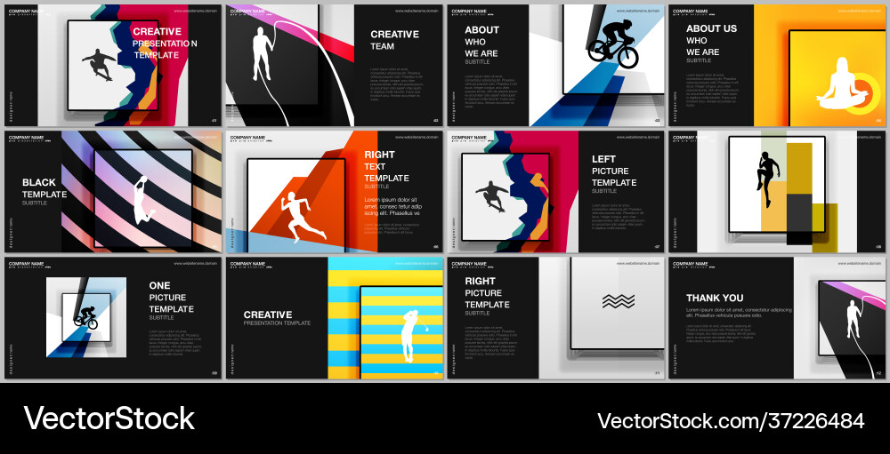 Presentation design templates multipurpose Presentation design templates multipurpose vector image