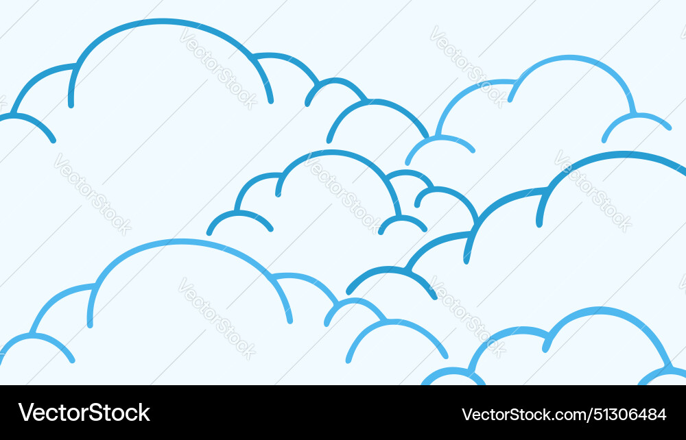 Seamless pattern cloud background with shapes Seamless pattern cloud background with shapes vector image