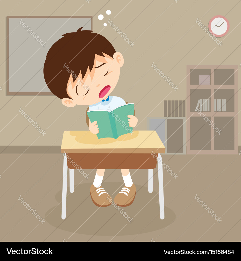 Classroom sleeping Vector Images \u0026 Graphics for Commercial Use | VectorStock, image size:998x1080