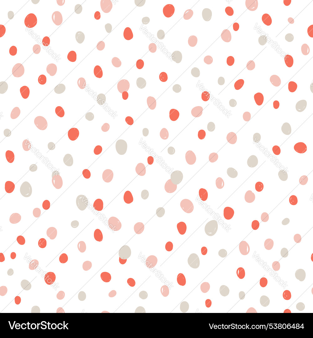 Vibrant seamless pattern with colorful dots fun Vector Image