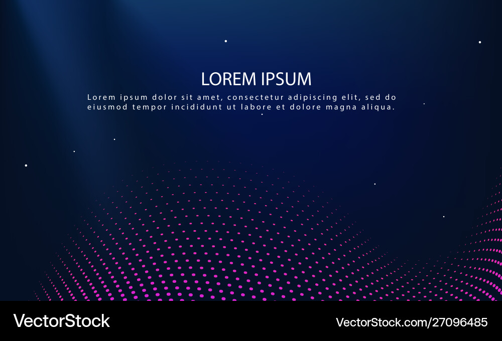 Abstract modern science background with particle vector image