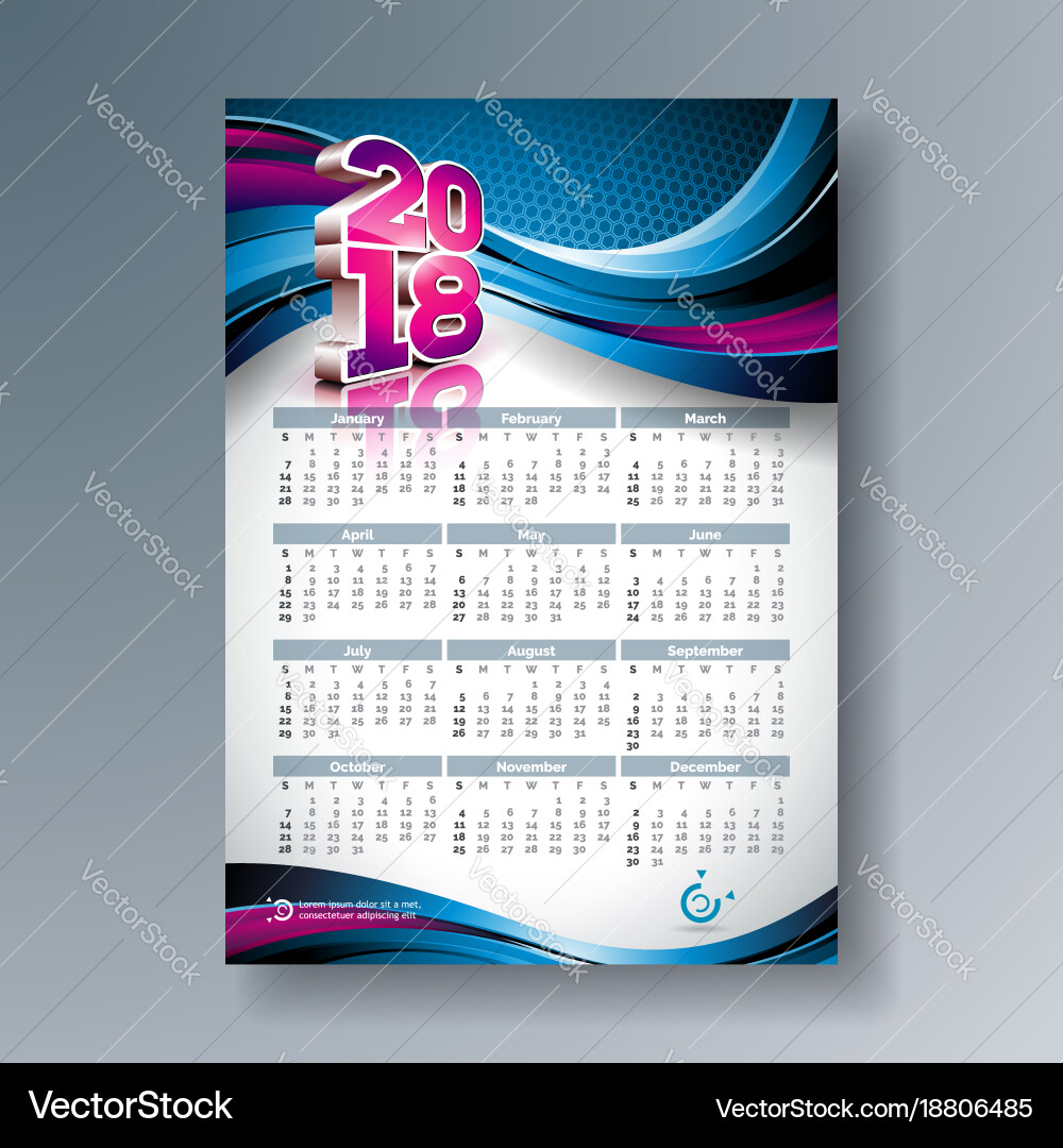 Calendar 25 26 Template