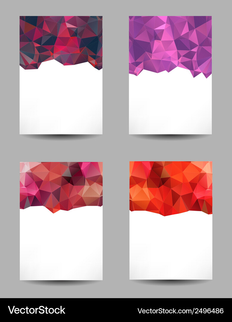 Backgrounds with abstract triangles Vector Image