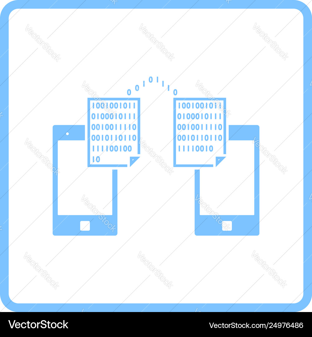 Exchanging data icon vector image
