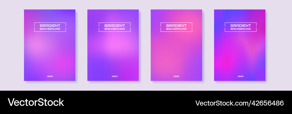Gradient Backgrounds - Modern & Colorful vector image