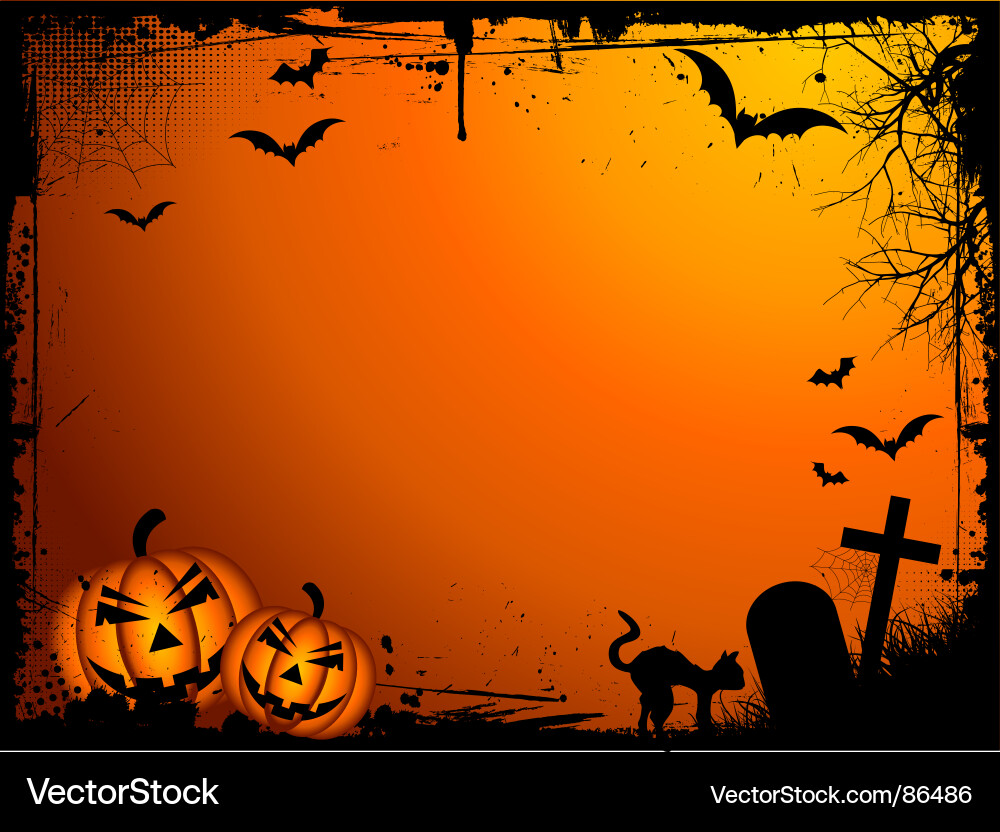 Grunge Halloween Background vector image