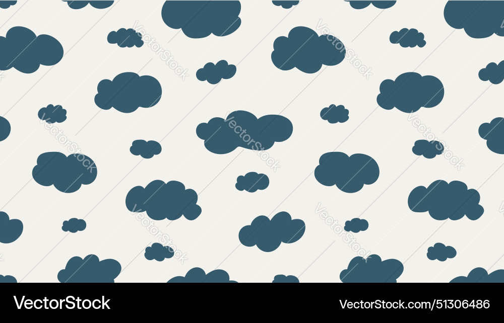 Seamless pattern cloud background with shapes Seamless pattern cloud background with shapes vector image