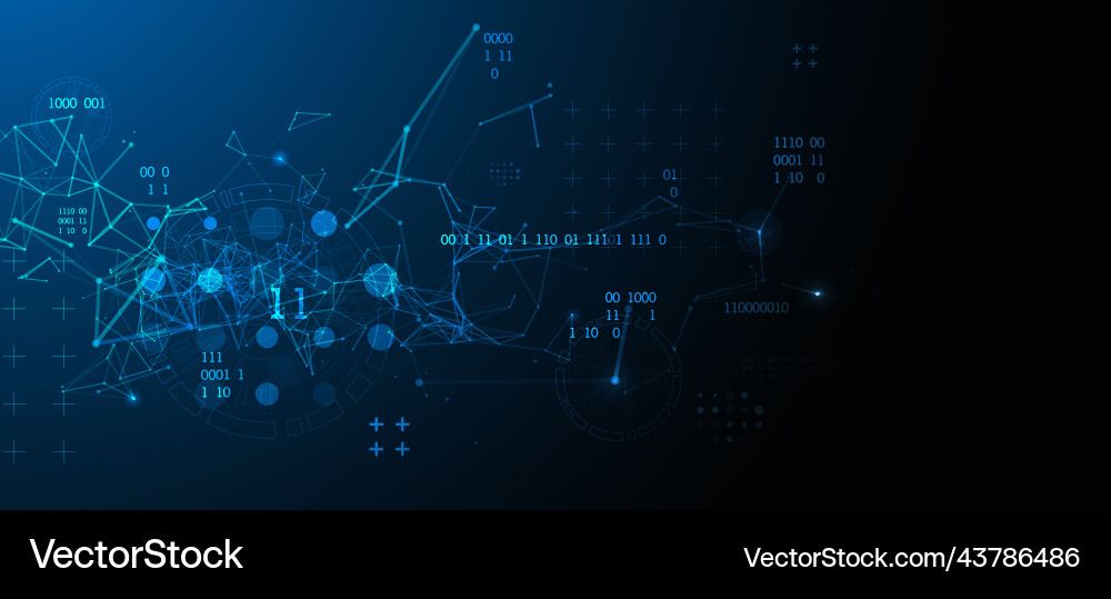 Technologie Hintergrund mit plexus Effekt Big Data Technologie Hintergrund mit plexus Effekt Big Data vektorbild