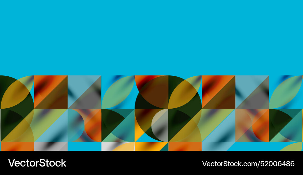 Triangles round and circles techno art Triangles round and circles techno art Vector Image