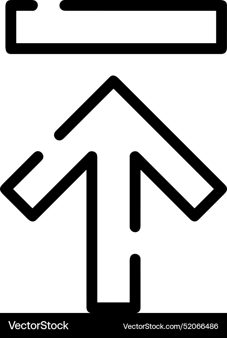 Upload outline icon symbol image Upload outline icon symbol image Vector Image