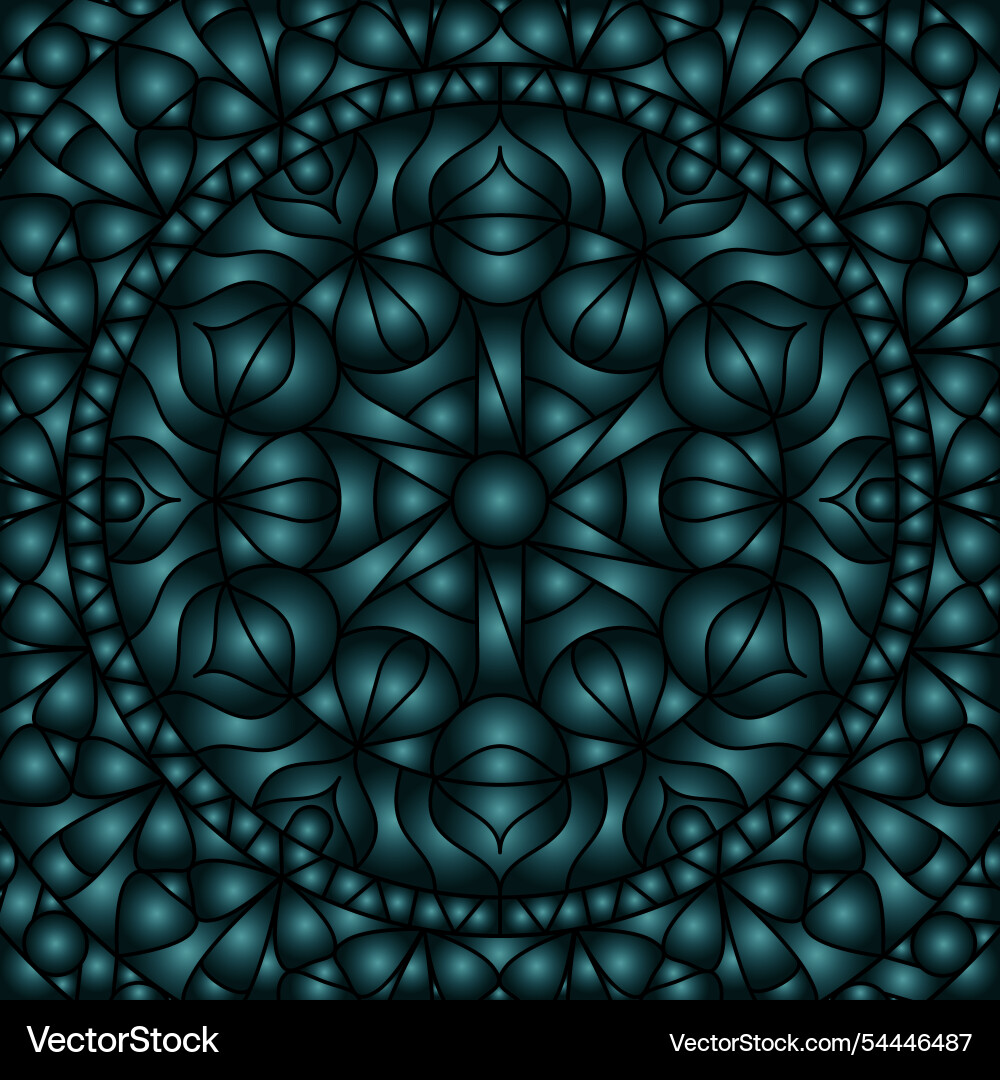 Abstract pattern of gradient shapes colorful vector image