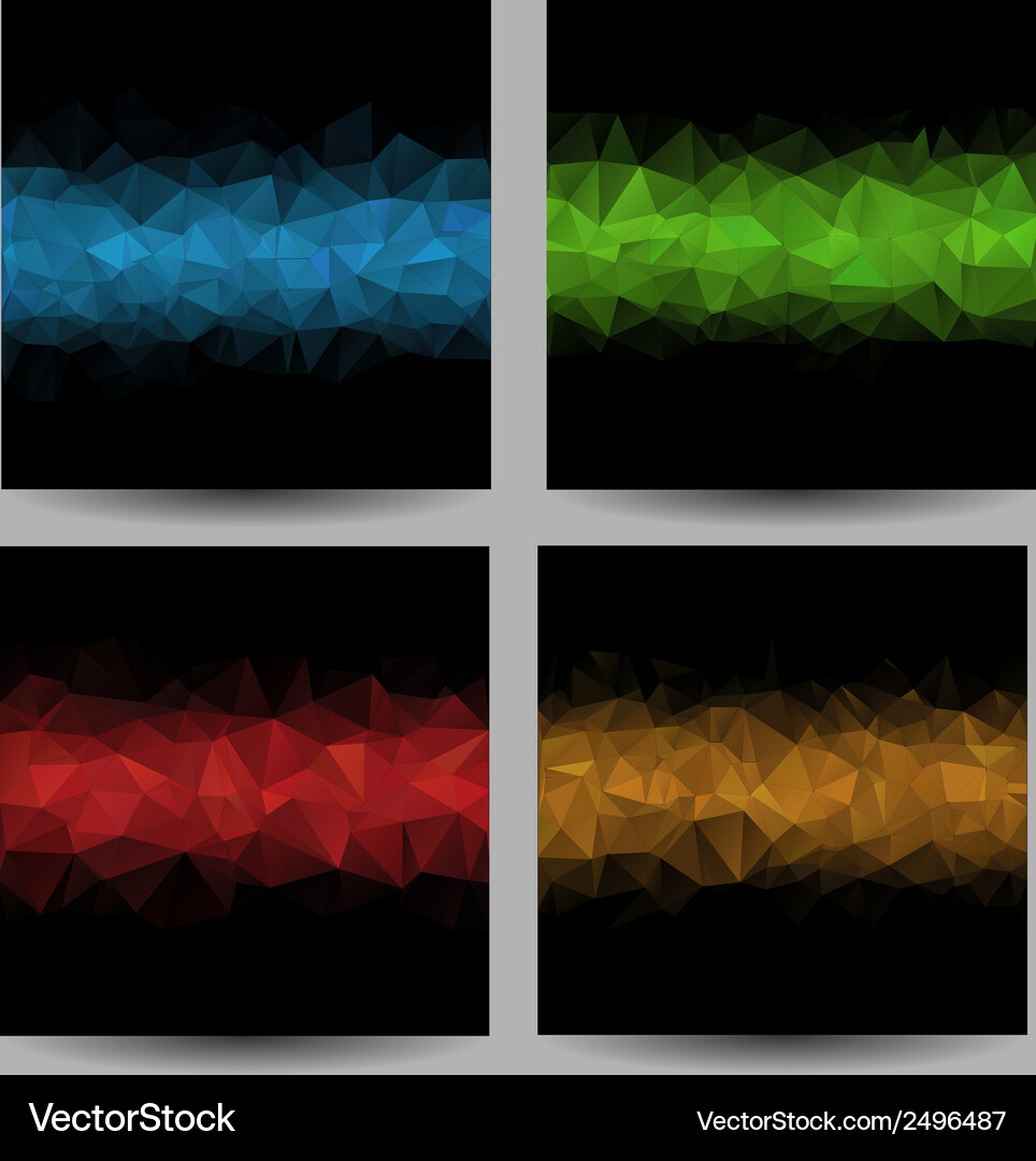 Backgrounds with abstract triangles Vector Image