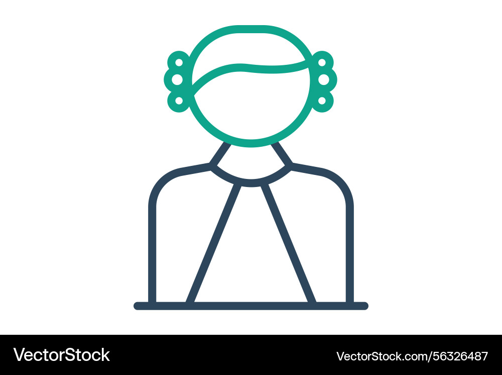 Judge icon line style related Vector Image