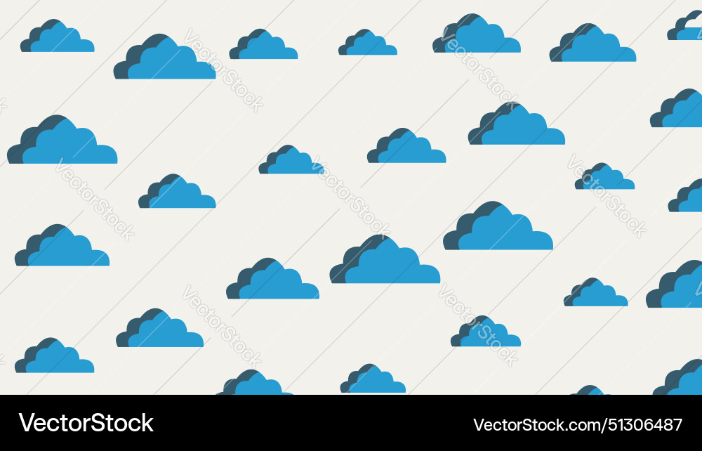 Seamless pattern cloud background with shapes Seamless pattern cloud background with shapes Vector Image