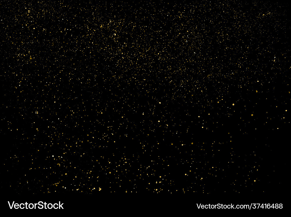 Golden stardust vector image