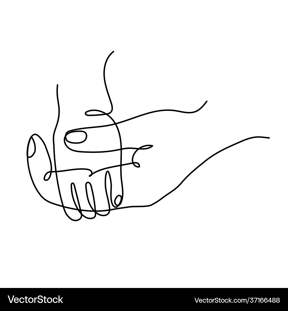 Icon ein erwachsenes Elternteil Hand halten Kind Icon ein erwachsenes Elternteil Hand halten Kind vektorbild