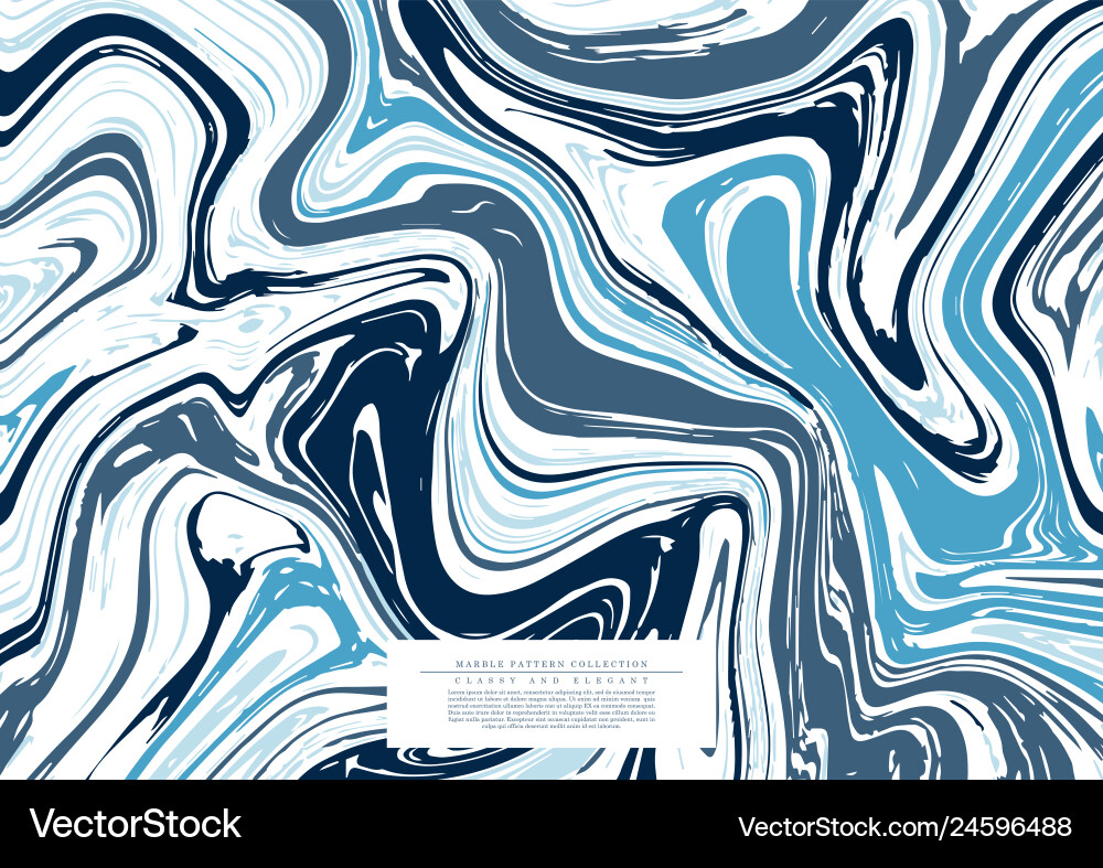 Marble pattern collection abstract texture navy Marble pattern collection abstract texture navy vector image