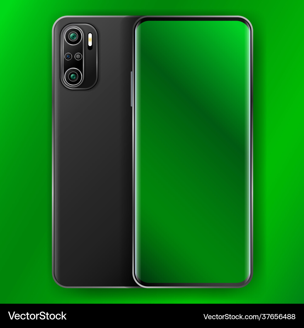 Poco realistic smartphone user interface vector image