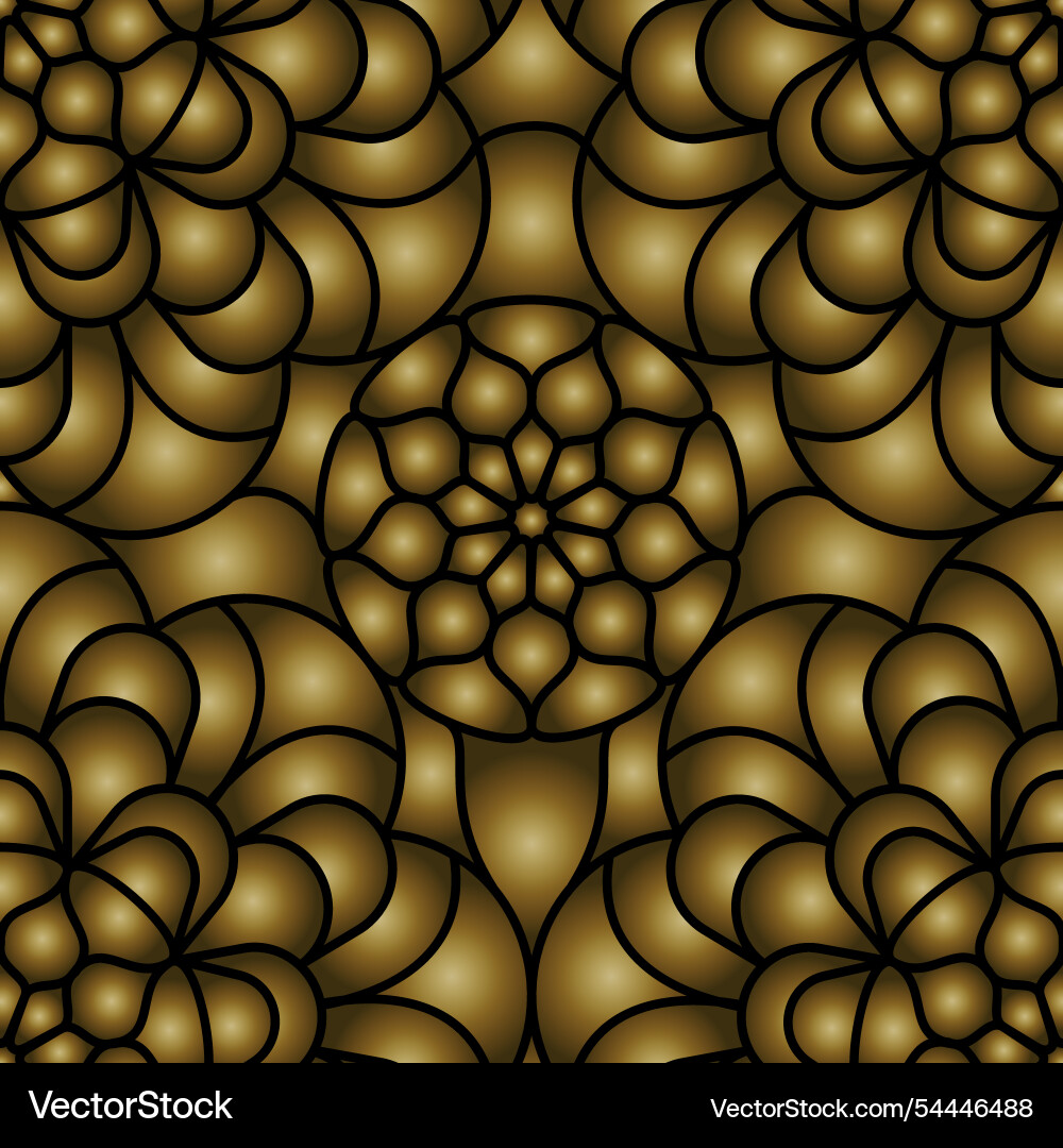 Seamless abstract pattern of gradient shapes vector image