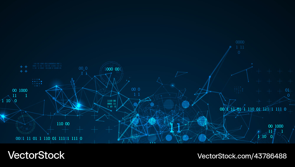 Technologie Hintergrund mit plexus Effekt Big Data Technologie Hintergrund mit plexus Effekt Big Data vektorbild