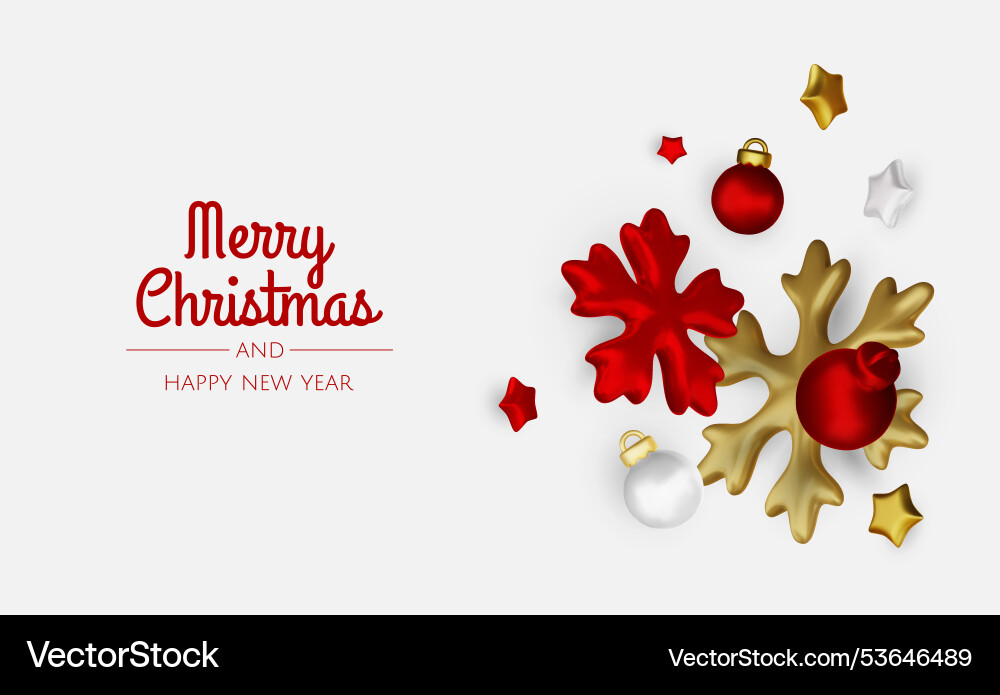 Christmas winter festive composition colorful Christmas winter festive composition colorful vector image