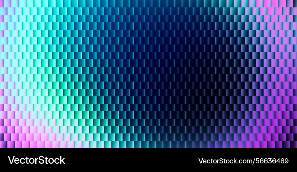 Gradient geometric structural glass blocks pattern vector image