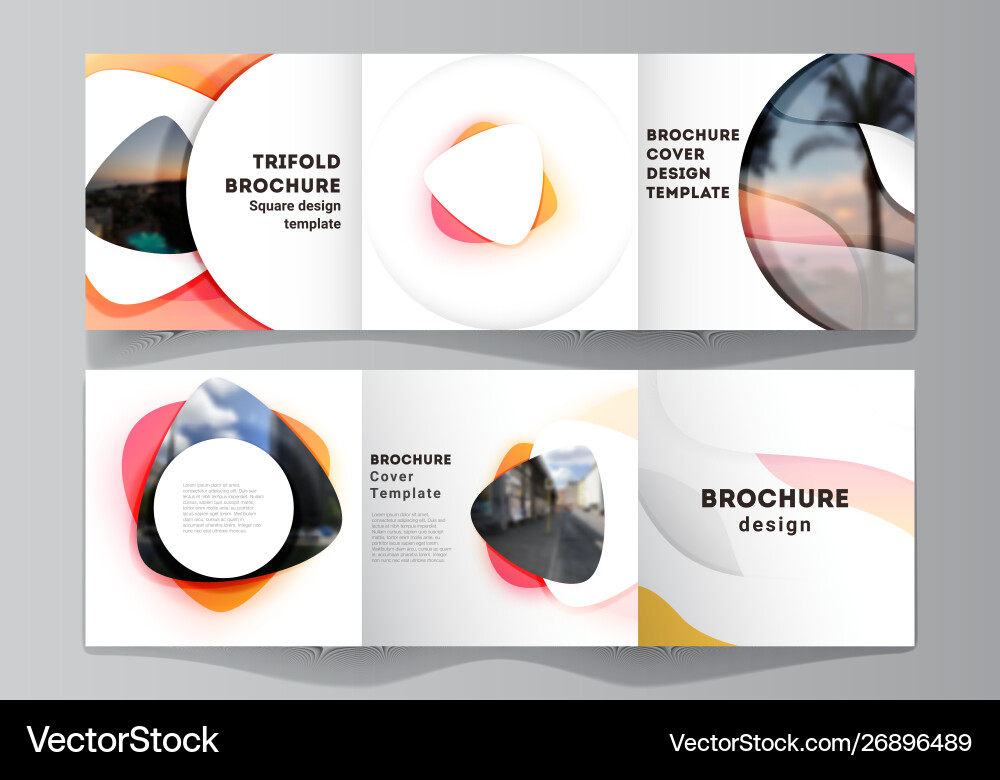 Minimal editable layout square Minimal editable layout square vector image