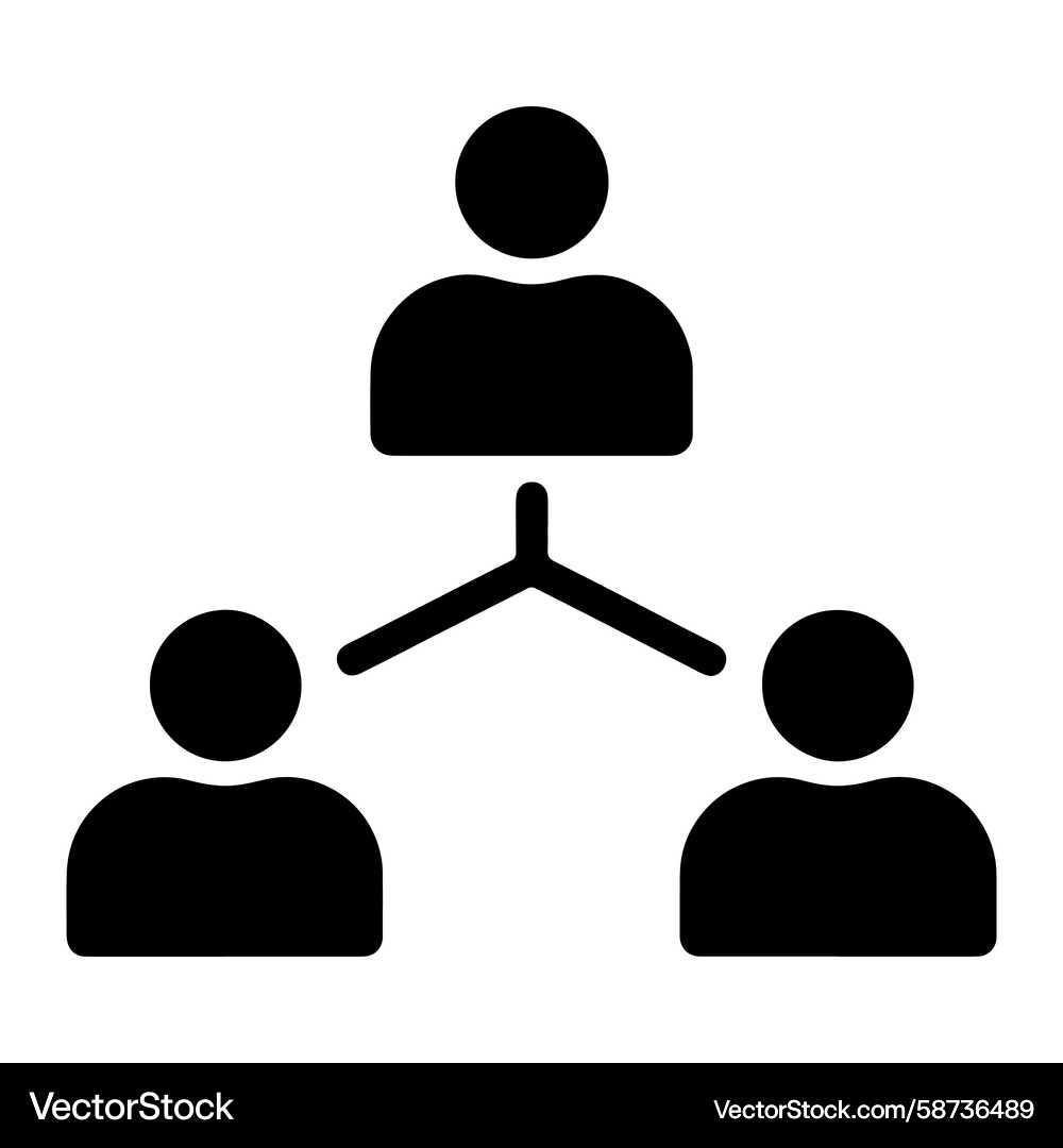 Network Connection Hierarchy Vector Image