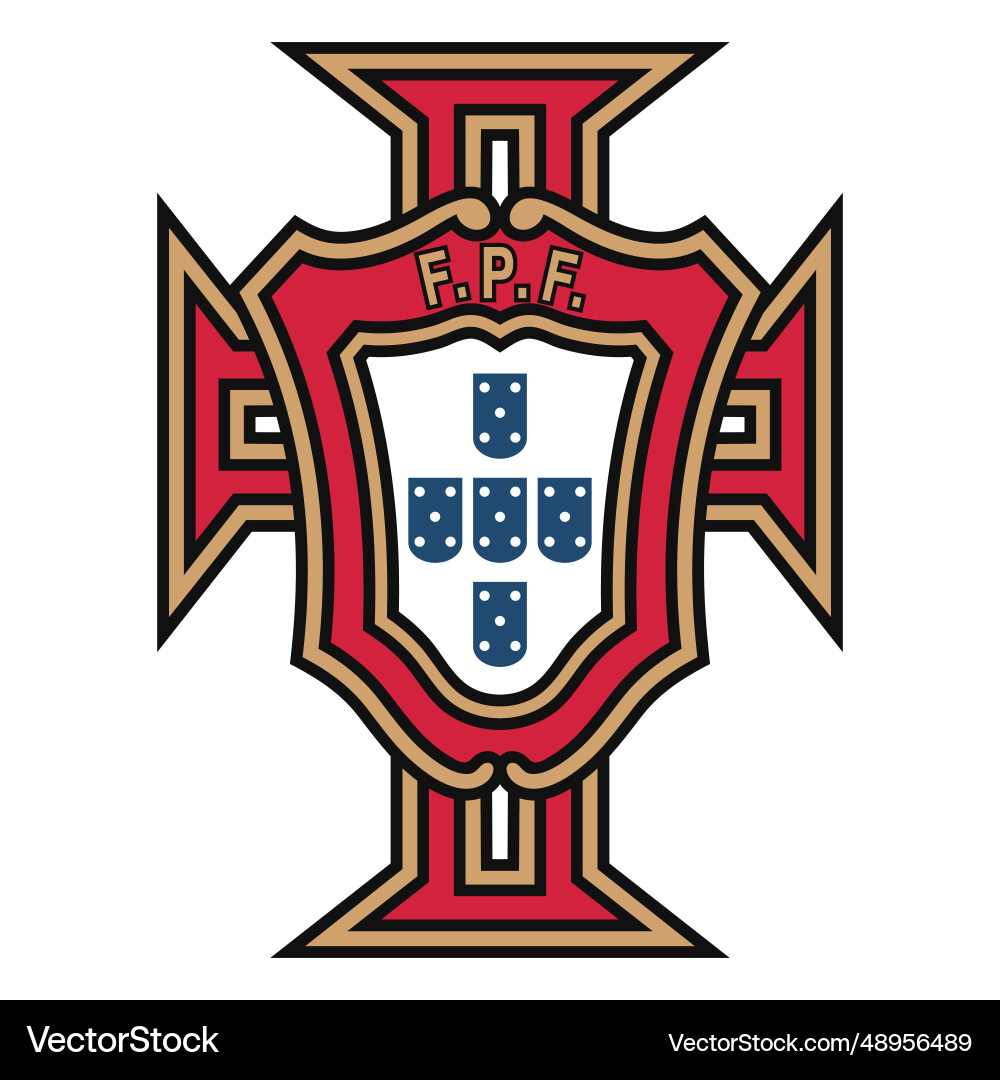 Portugal Fußball-Team Logo Portugal Fußball-Team Logo vektorbild