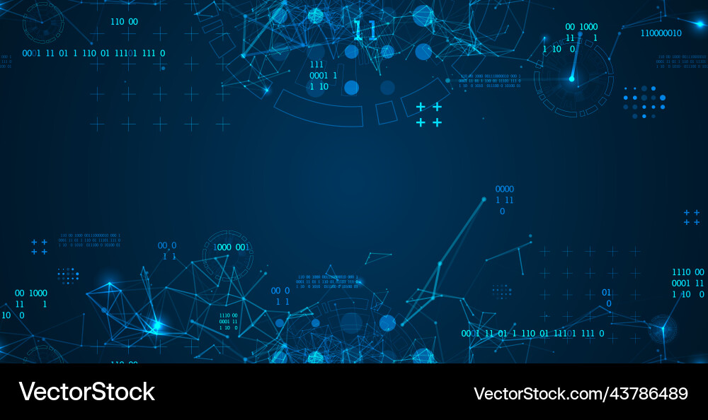 Technology background with plexus effect big data Technology background with plexus effect big data Vector Image