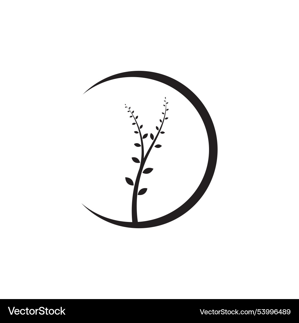 Tree branch design template Vector Image