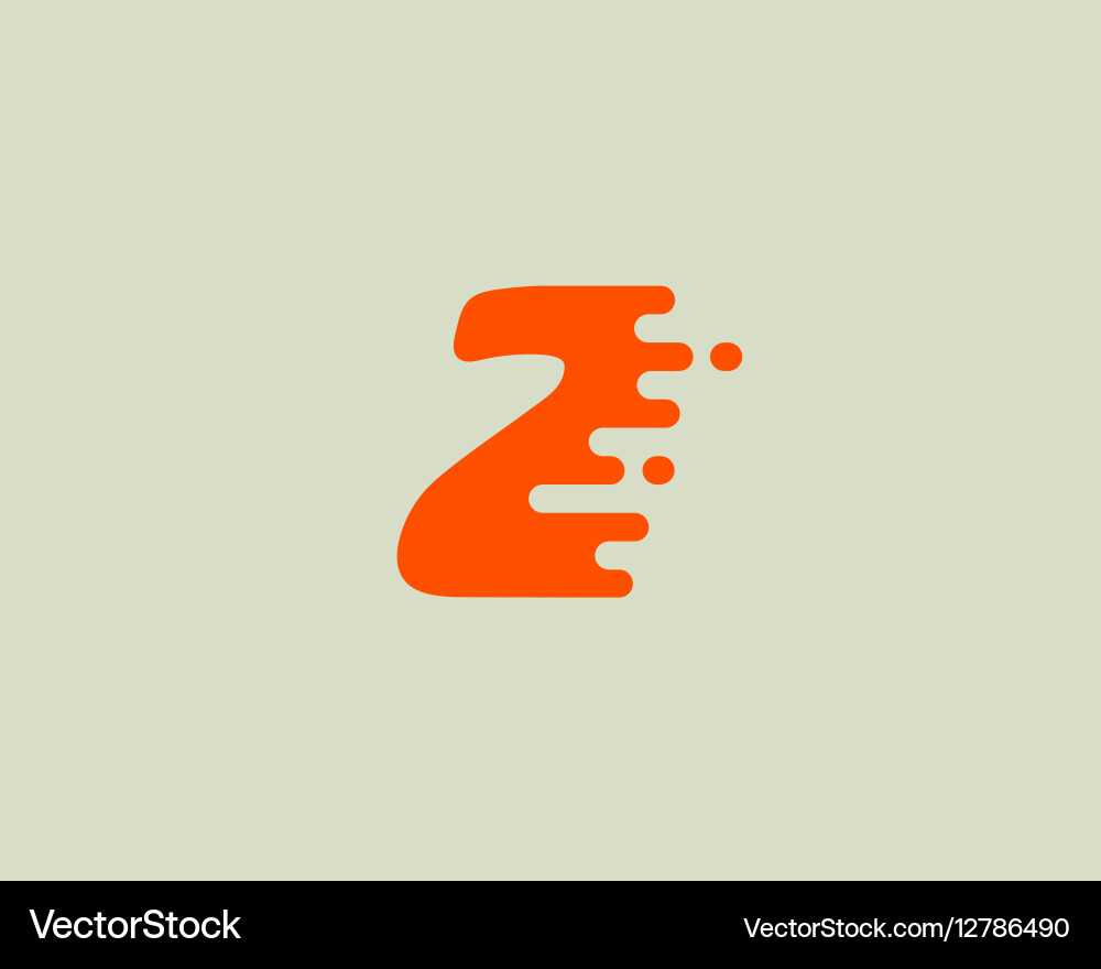 Abstract number 1 logo design template dynamic vector image
