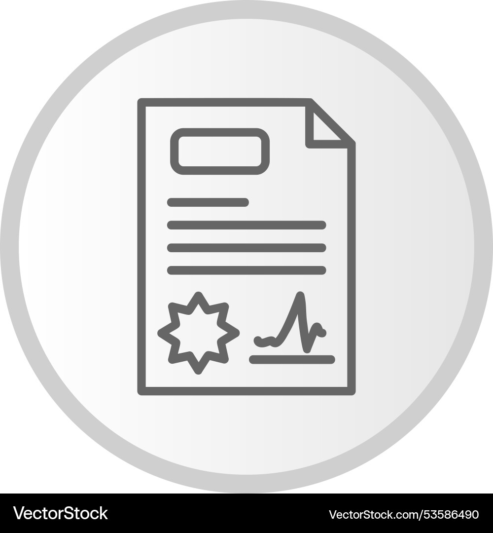 Assignment line circle grey icon vector image