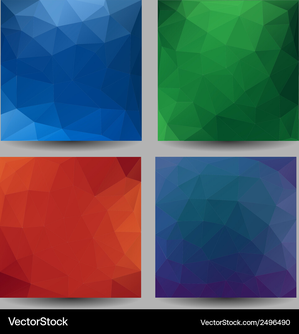 Backgrounds with abstract triangles Vector Image
