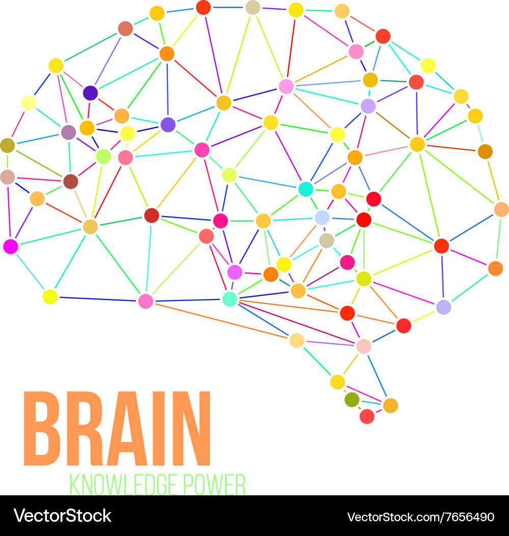 Creative concept of the human brain Royalty Free Vector