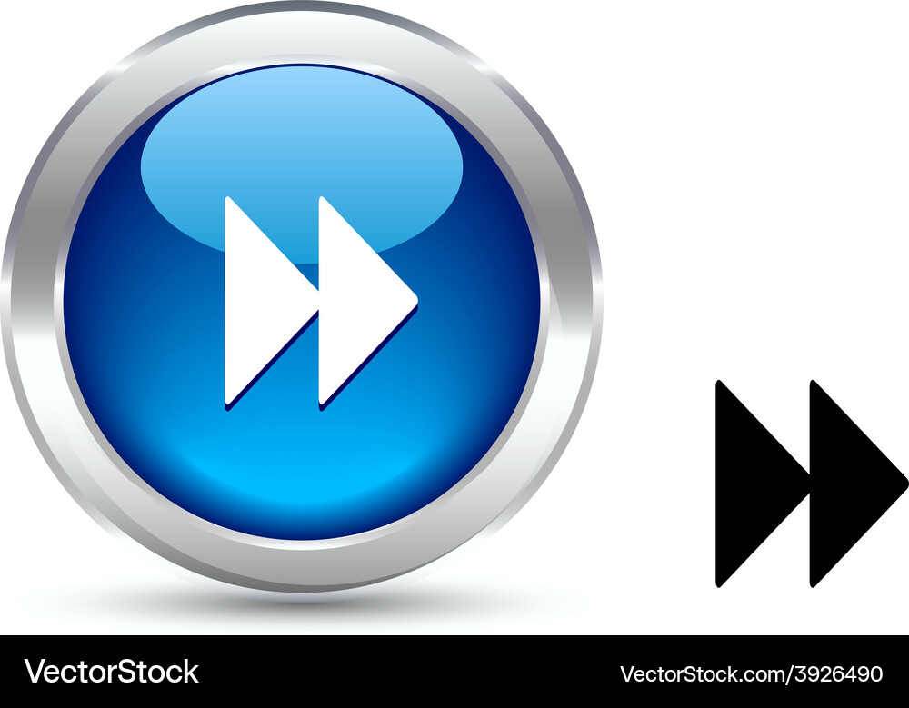Forward button Vector Image