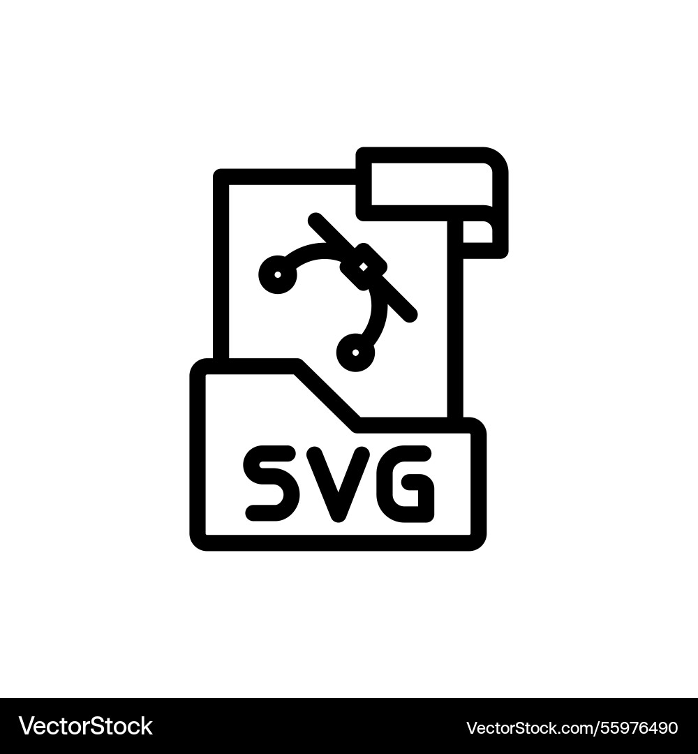 Svg file icon representing graphics and scalable vector image