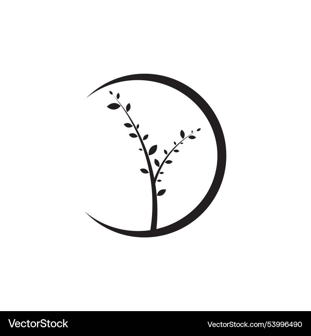 Tree branch design template Vector Image