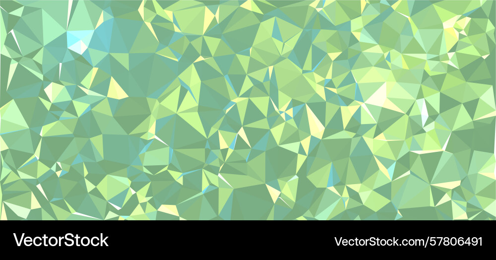 Abstract background green polygon pattern low Abstract background green polygon pattern low vector image