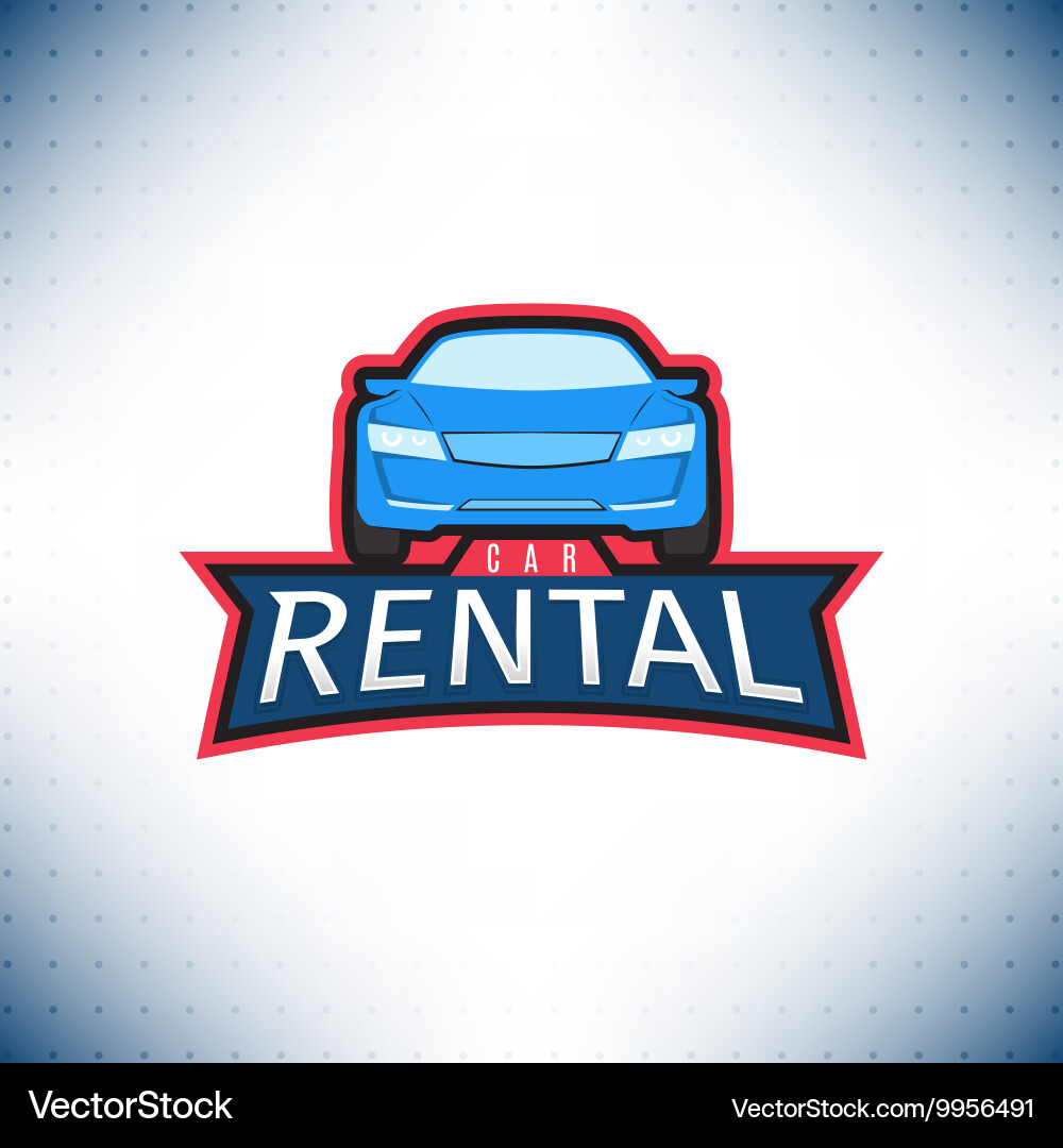Car Rental Logo Template – Royalty-Free Vector | VectorStock, image size:1000x1080