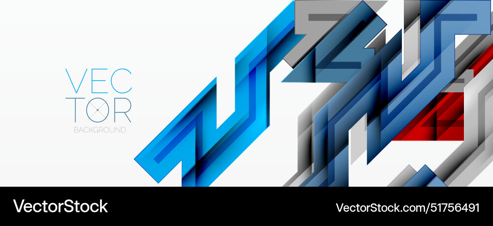 Dynamic lines geometric background Vector Image