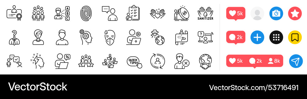 Global business group people and teamwork line Global business group people and teamwork line vector image